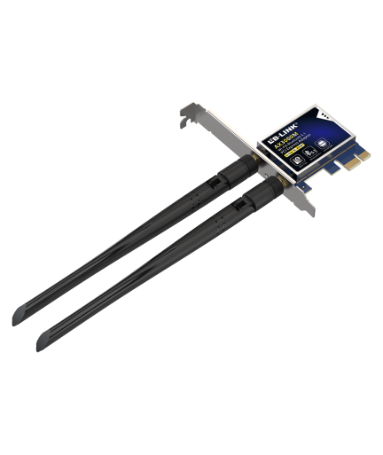 Безжичен мрежов адаптер LB-LINK BL-X50BT, PCI-E, 2400Mbps, Bluetooth, 2.4/5Ghz, 2 x 6dBi - 19049