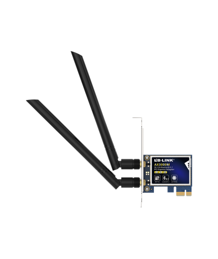 Безжичен мрежов адаптер LB-LINK BL-X50BT, PCI-E, 2400Mbps, Bluetooth, 2.4/5Ghz, 2 x 6dBi - 19049