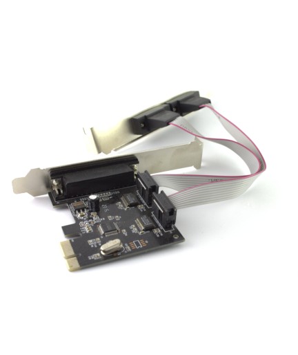 Платка PCI-E  към  Serial + Parallel port No brand-17474