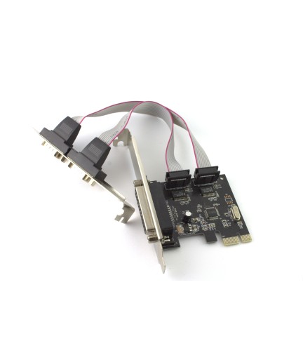 Платка PCI-E  към  Serial + Parallel port No brand-17474