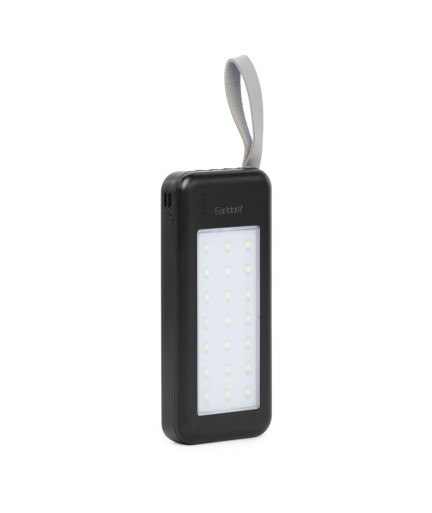 Преносима батерия Earldom ET-PB48. 10000mAh, LED Фенер, Черен - 87059