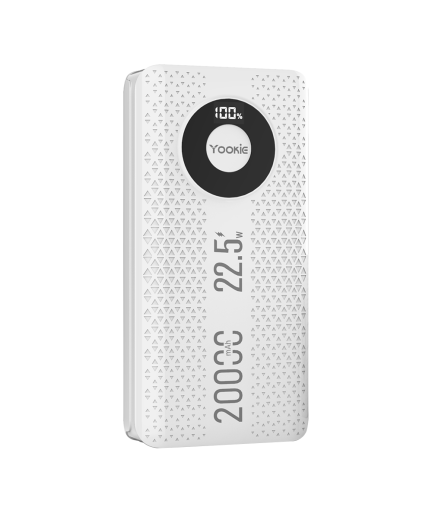 Преносима батерия Yookie YO12, 20000mAh, 22.5W, Бял - 87061