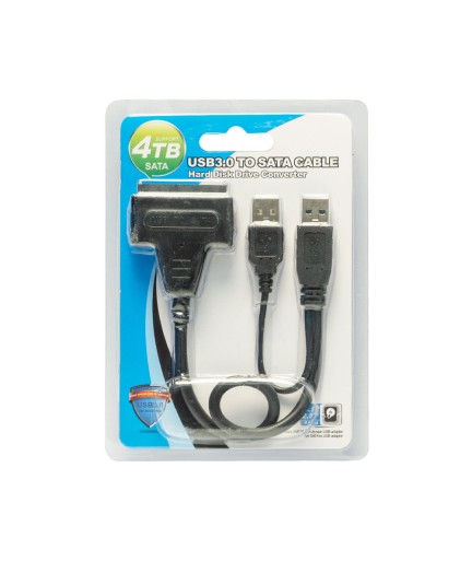 Преходник, No brand, USB 3.0 към SATA, Черен - 18295