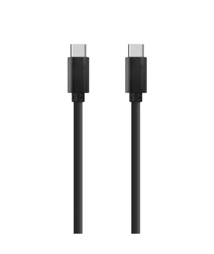 Кабел за данни DeTech, USB Type-C - USB Type-C 3.0, 1.0m, Черен - 14964