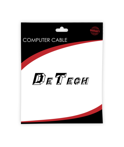 Кабел за данни DeTech, USB Type-C - USB Type-C 3.0, 1.0m, Черен - 14964