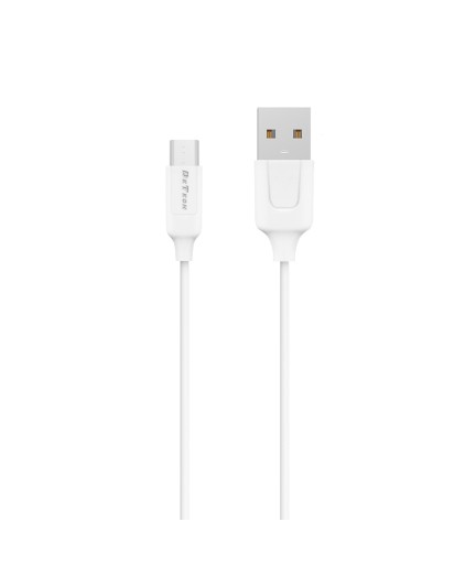 Мрежово зарядно устройство DeTech DE-31M, 20W, С Micro USB кабел, 1 x Type-C F, 1 x USB F, PD, QC, Бял - 40319