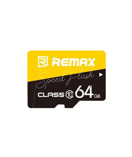 Карта памет Remax Speed Flash, Micro SD, 64GB, Class 10, UHS-3, Жълт - 62059
