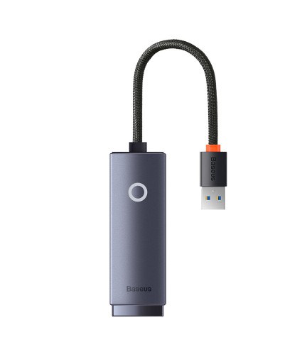 Мрежов адаптер Baseus Lite, USB към RJ45, 1000Mbps, Сив - 40392