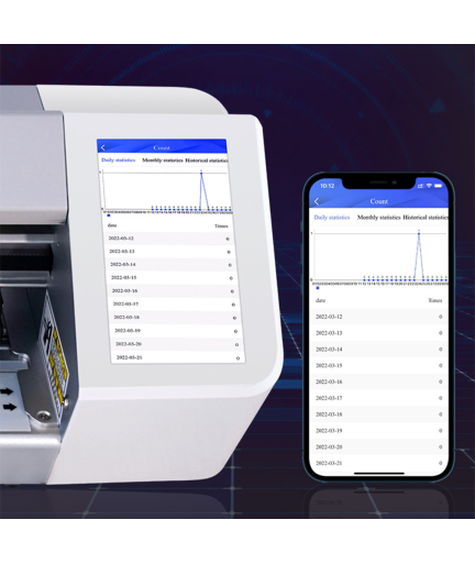 Плотер за защитни фолиа DeTech FP-01, До 16 инча, Сензорен екран, Wi-Fi, Bluetooth, 580x200x170mm - 52732