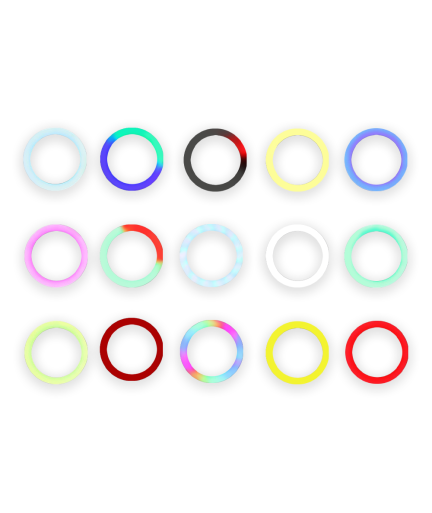 LED Ring осветление No brand M26, 26см, RGB, 20W, Черен - 40123