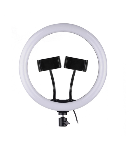 LED Ring осветление No brand M33, 33см, 25W, С 2 скоби, Черен - 40125