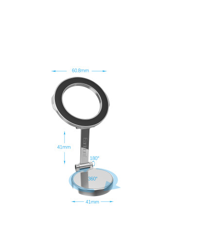 Магнитна стойка за телефон Earldom ET-EH177, Универсална, Черен - 17783