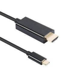 Кабел DeTech, USB-C – DP, 1.8m, 4K, 60Hz, Черен - 18396