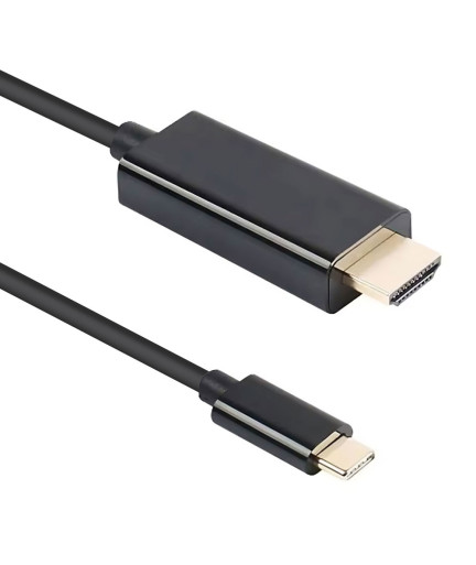 Кабел DeTech, USB-C – DP, 1.8m, 4K, 60Hz, Черен - 18396