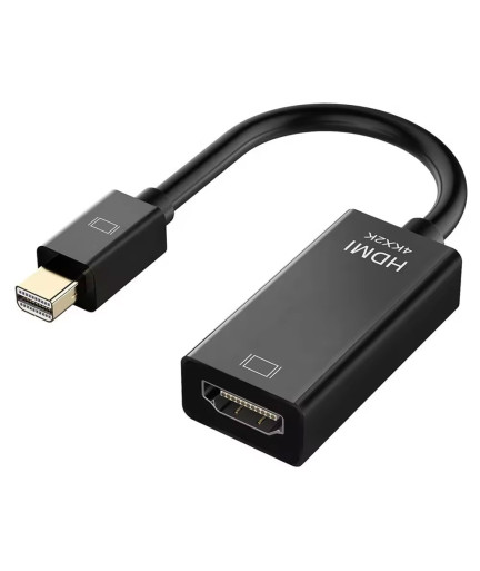 Преходник DeTech, Mini DisplayPort - HDMI, 4K, Черен - 17860