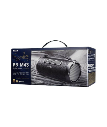 Тонколона Remax Gwens RB-M43, Bluetooth, USB, TF, TWS, AUX, Черен - 22214