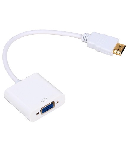 Преходник No brand, HDMI M - VGA F, 0.15м, Бял - 18153