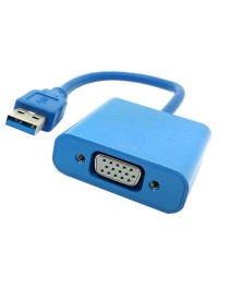 Преходник No brand, USB3.0 към VGA, Син - 18164