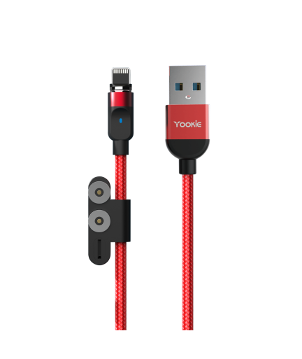 Магнитен кабел за данни Yookie CB4, 3 в 1, Micro USB, Lightning, Type-C, 1.0m, Различни цветове - 40152