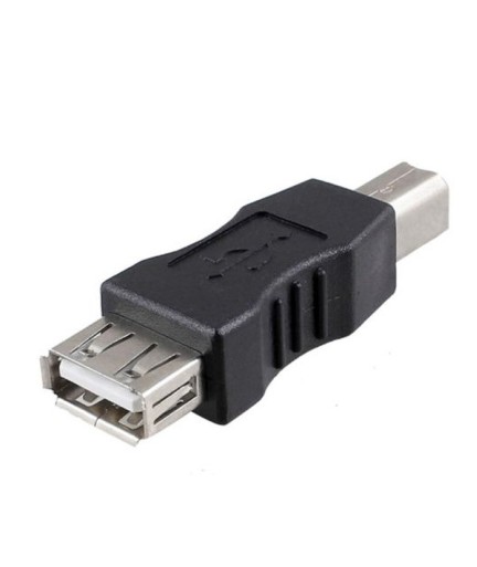 Преходник No brand, USB F към USB B M, Черен - 17137