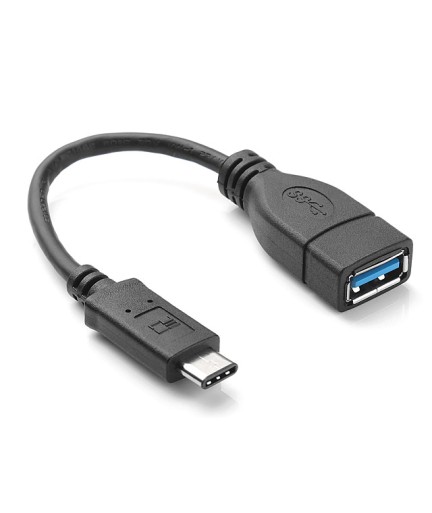 Преходник USB 3.1 TYPE-C към USB/F, Черен - 18224