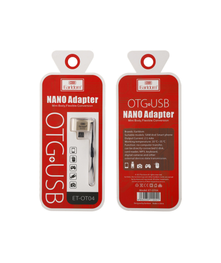 Преходник, Earldom, OT04, USB F към Micro USB, OTG, Различни цветове - 14873