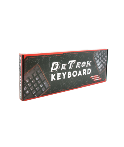 Клавиатура DeTech DE6082, USB, Кирилизирана, Черен - 6082