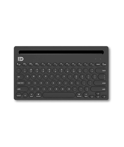 Клавиатура Fude IK3381, Безжична, Bluetooth, Черен - 6129