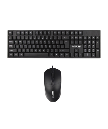 Комплект мишка и клавиатура Mixie X70, Черен - 6119