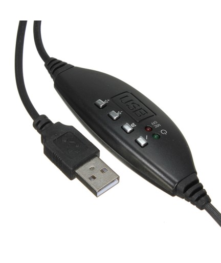 Слушалки Ovleng OV-Q5, За компютър с микрофон, USB, Черен - 20384