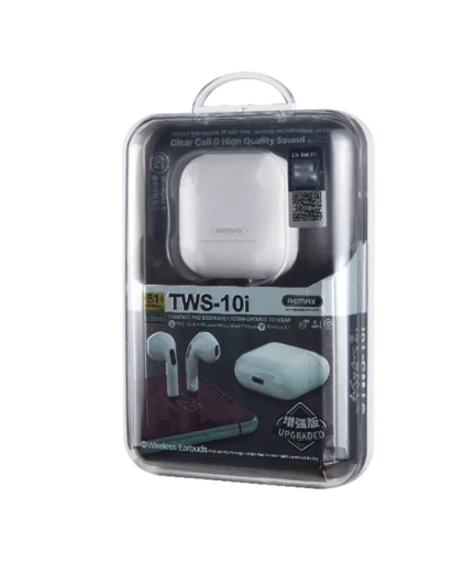 Bluetooth слушалки Remax TWS-10, Бял – 20621